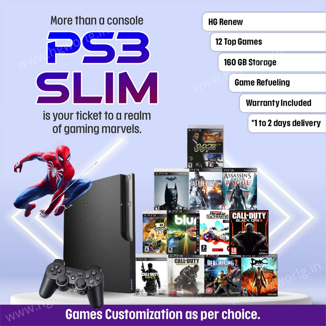 CONSOLE PS3 SLIM 250 GO NOIRE
