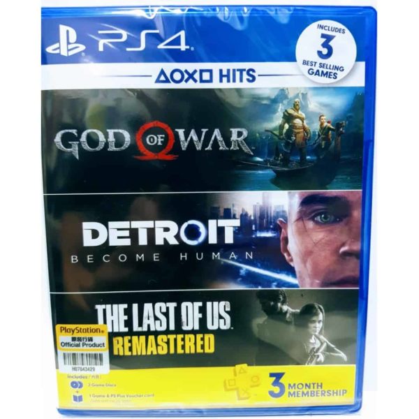 ps4 god of wardetroitbecome humanthe last of us remastered 3 games bundle1