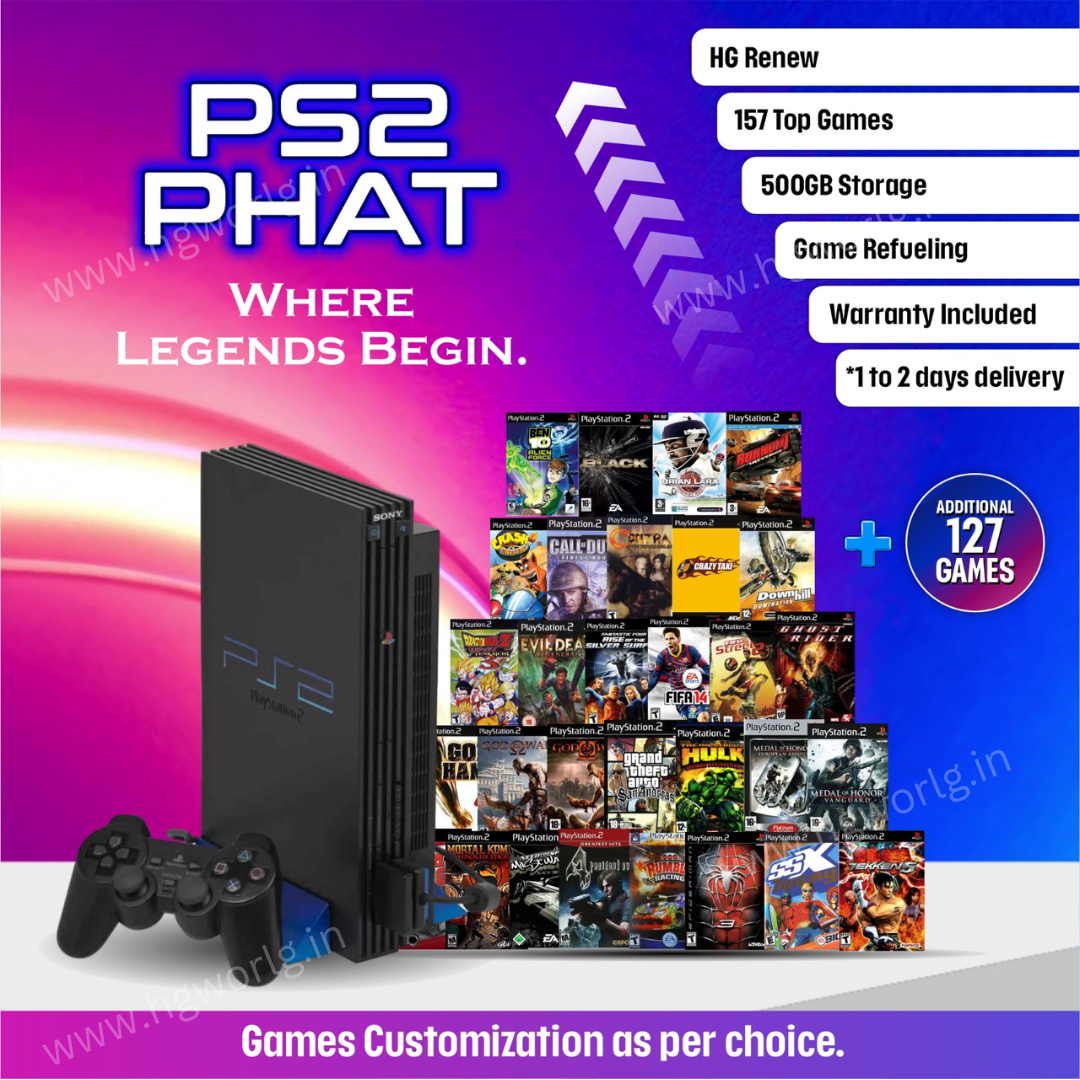 Sony Playstation 2 PS2 Console Black Region Free Multi Region Free