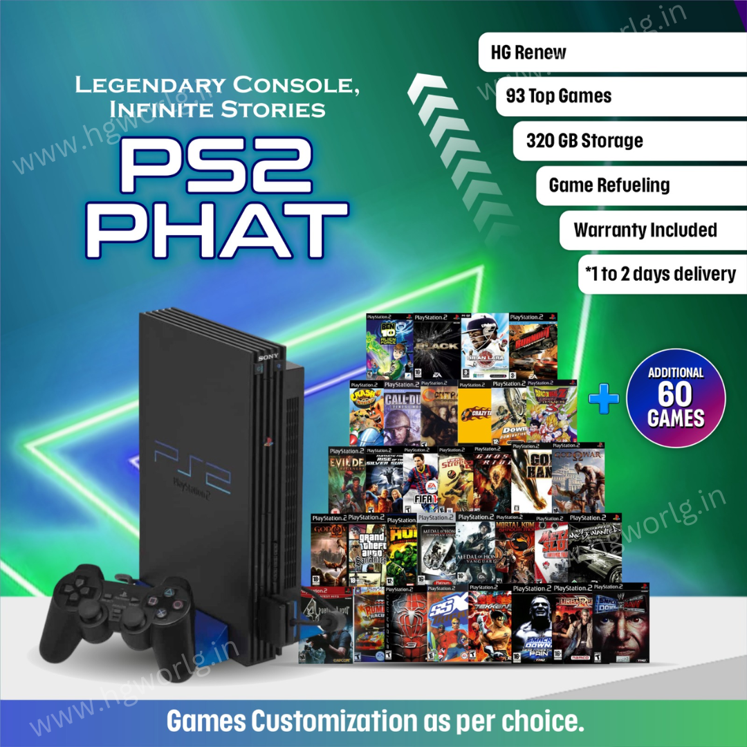 Sony Playstation 2 PS2 Console Black Region Free Multi Region Free