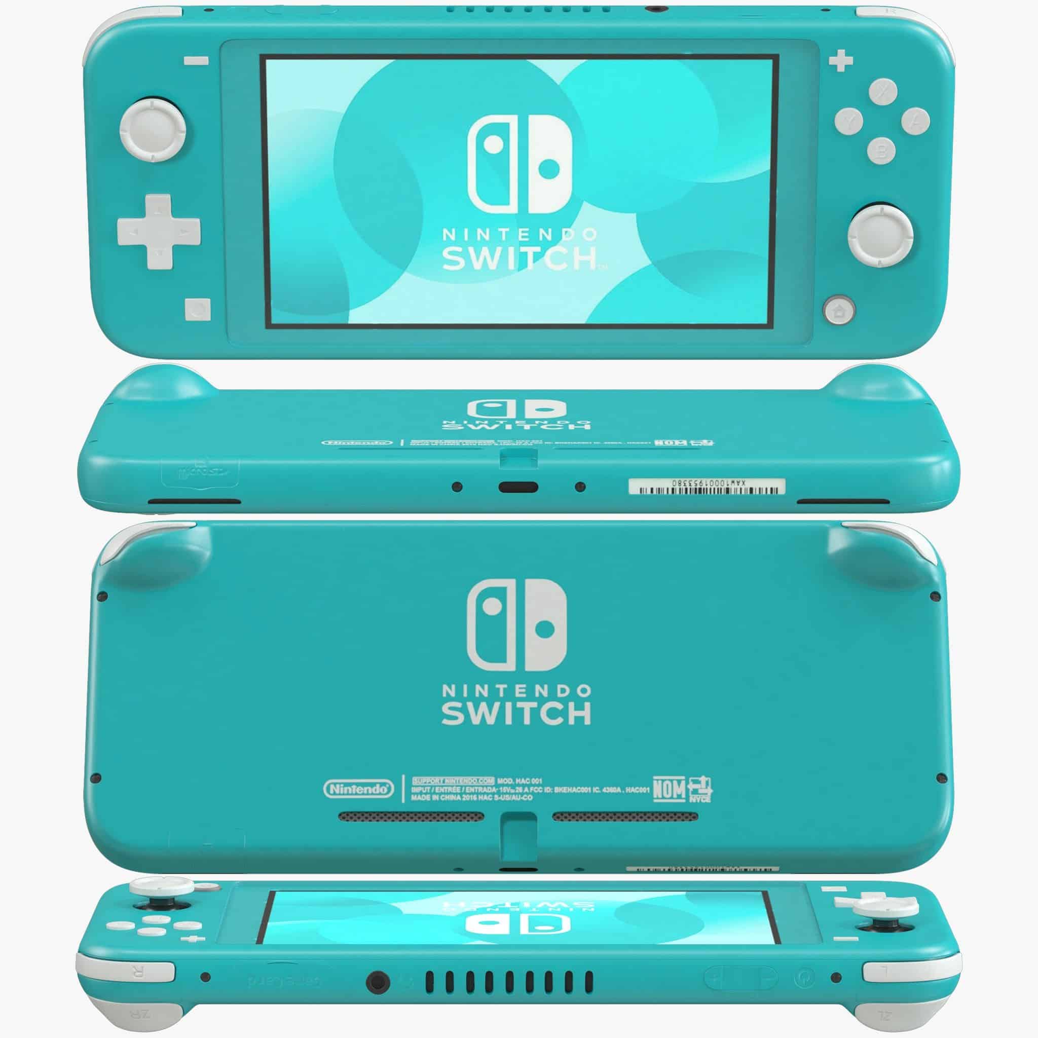 Nintendo Switch Lite Console Turquoise Portable Game Machine from