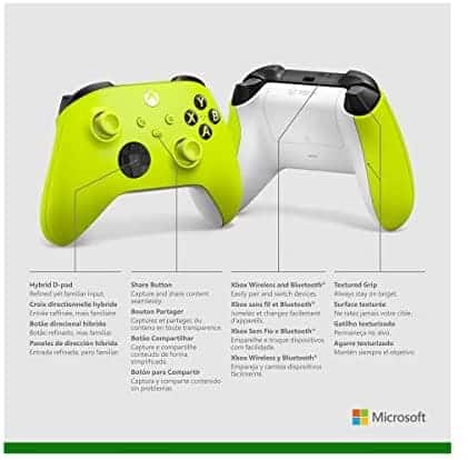 Xbox Wireless Controller Shock Electric Volt
