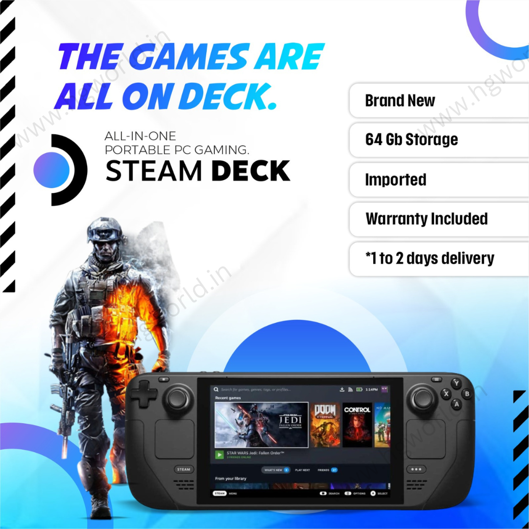 Steam Deck 64 GB Console @ best price | EMI Available