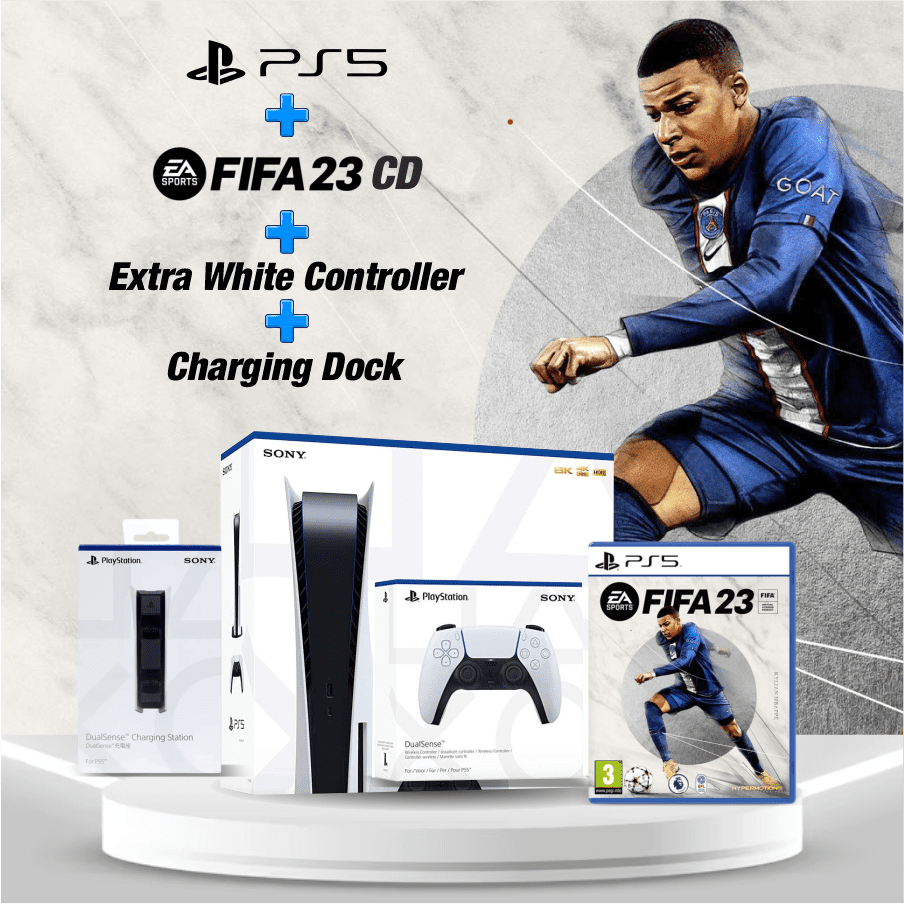 Consola PS5 Standard Edition 825GB SSD + Videojuego FIFA 23 PS5 + Mando PS5  Dualsense Sony – CELTRON TIENDA DE CELULARES CUSCO Y SERVICIO TÉCNICO