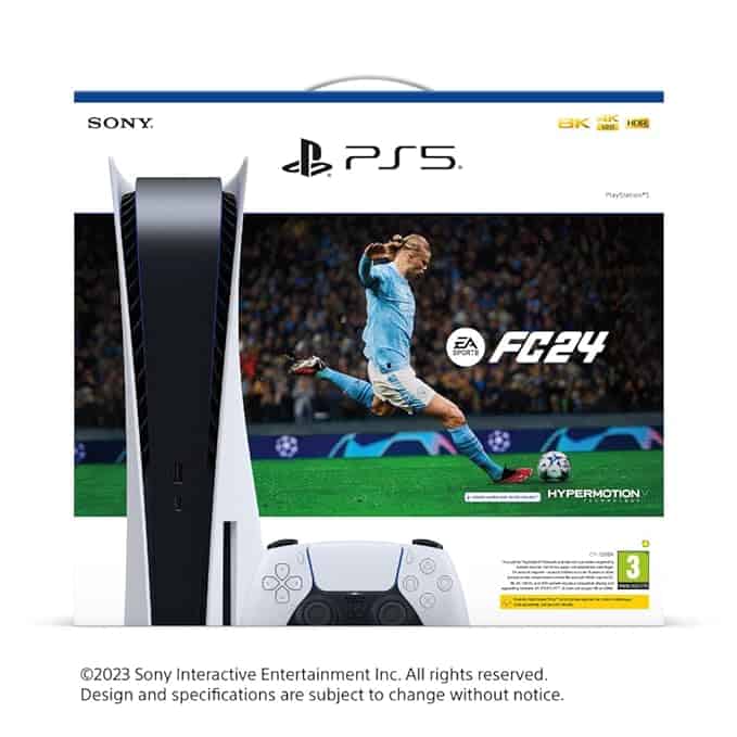 Brand New Sony PlayStation 5 | PS5 Standard | 825 GB SSD Disc Edition  Gaming Console | EA-SPORTS-FC 24 Bundle | Indian | Company Seal Pack | All