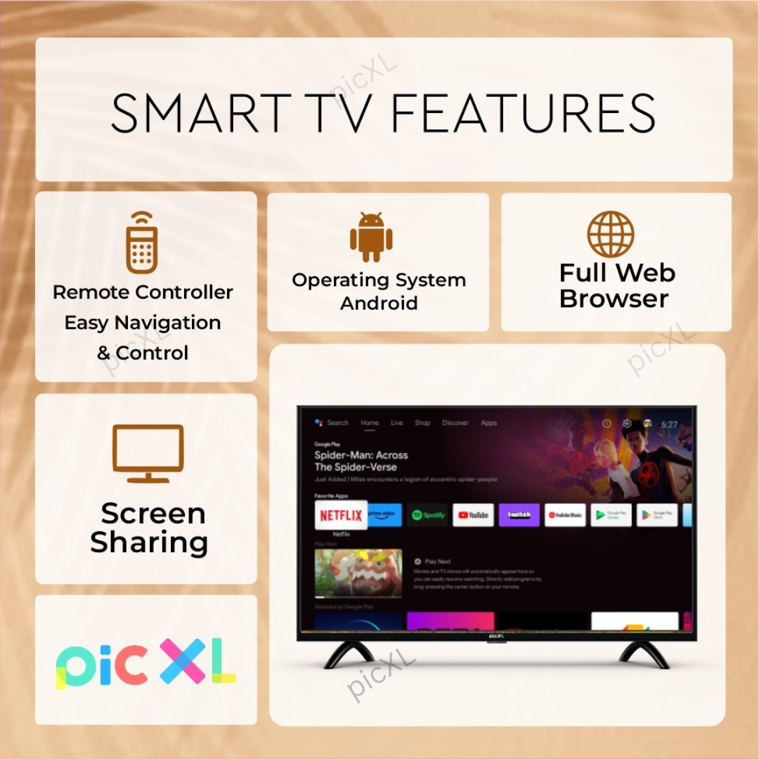 50a smart tv feature